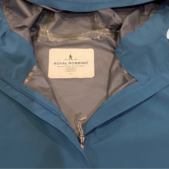 Royal Robbing Oakham Waterproof Jacket In Teal - Picture 3 of 6